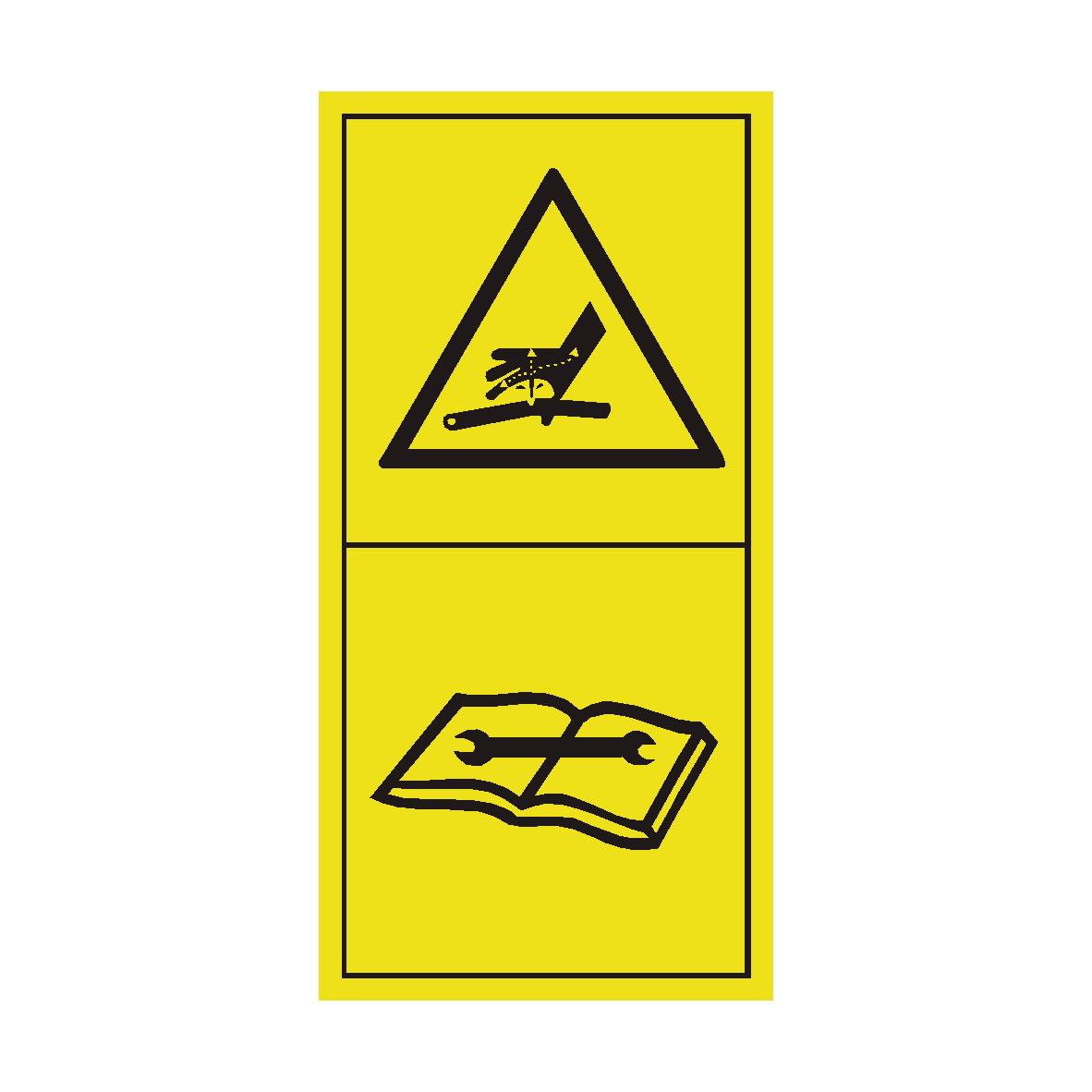 Avoid Fluid Escaping Under Pressure safety label