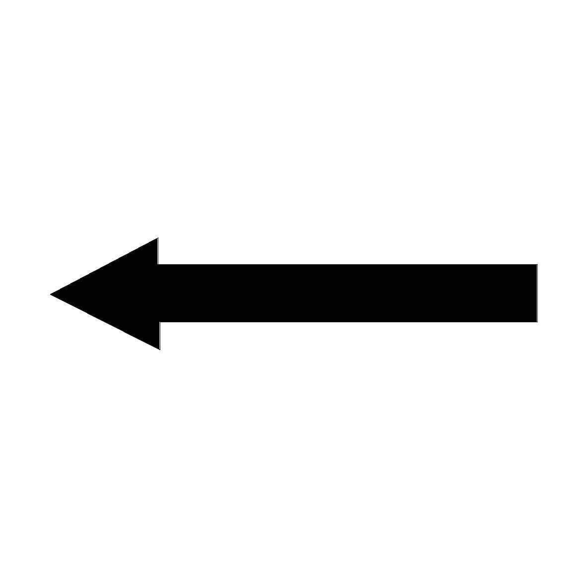 Black Arrow for Agriculture Vehicle safety label