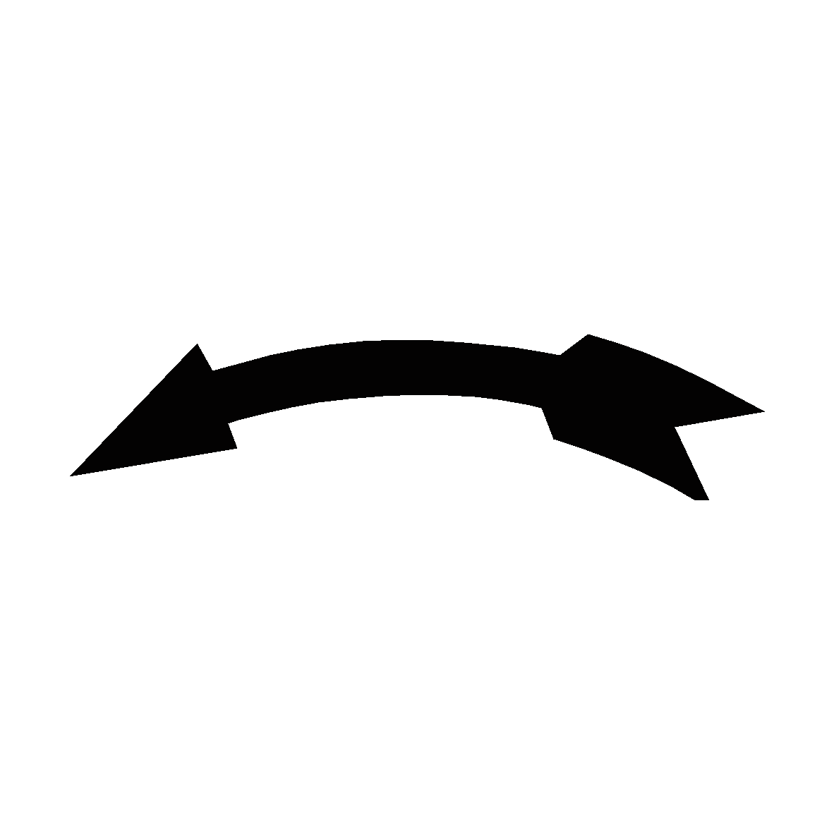 Black Arrow for Plant Machinery safety label