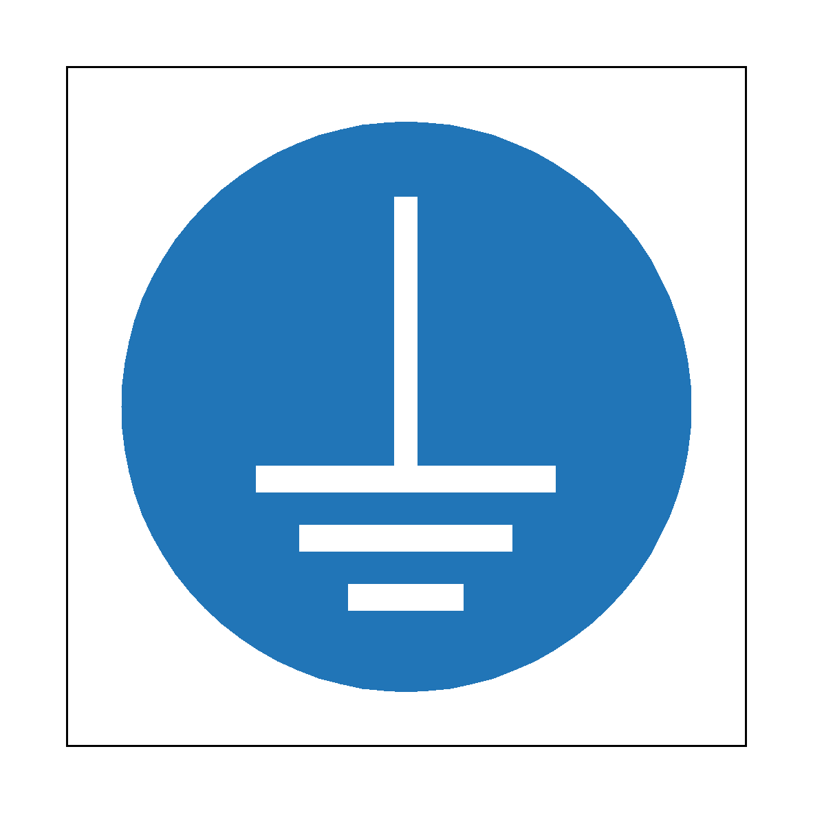Connect Earth Terminal safety label