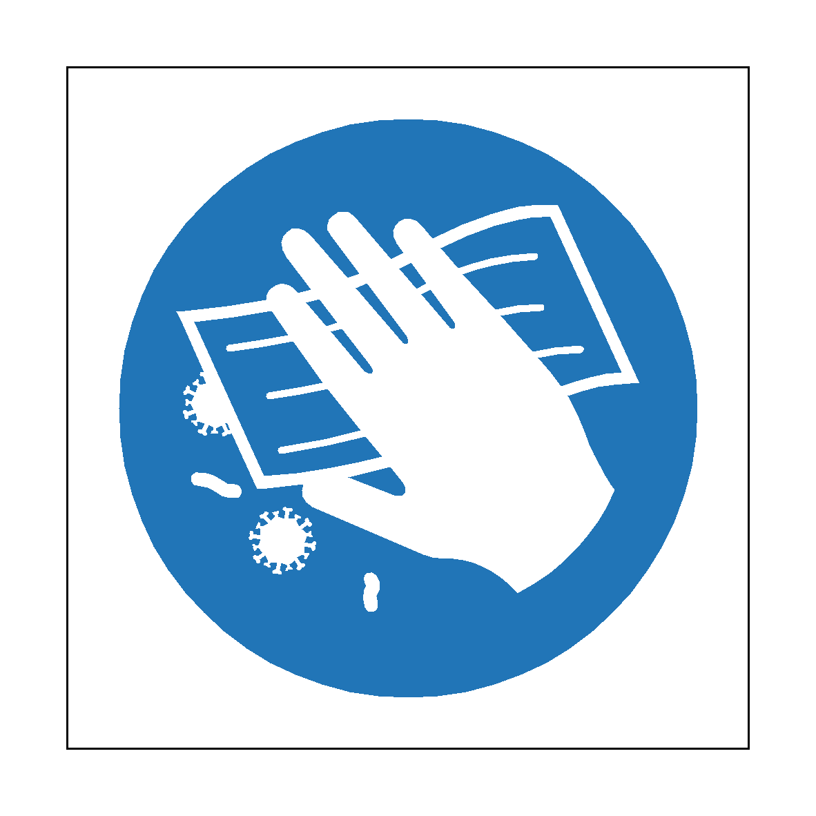 Disinfect Surface safety label