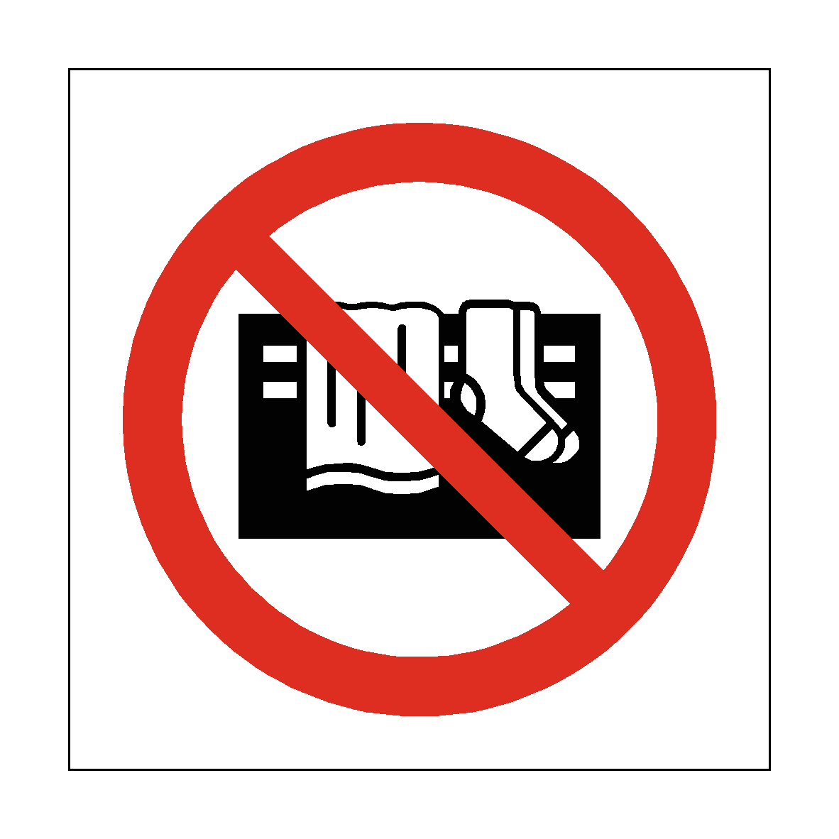 Do Not Cover Appliance safety label