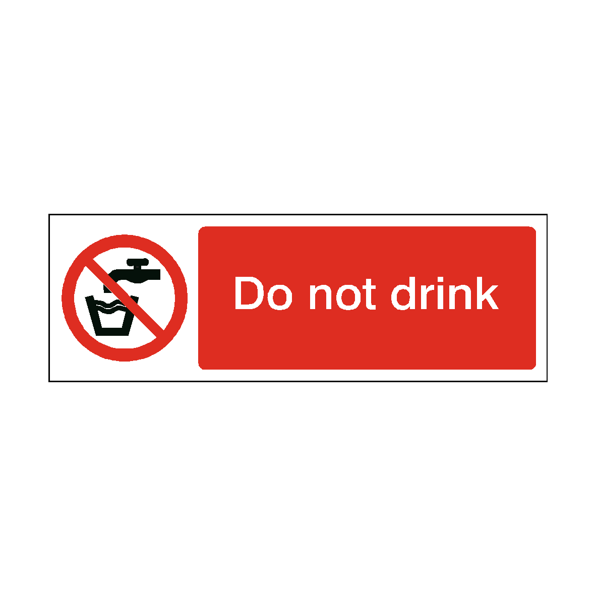 Do Not Drink safety label