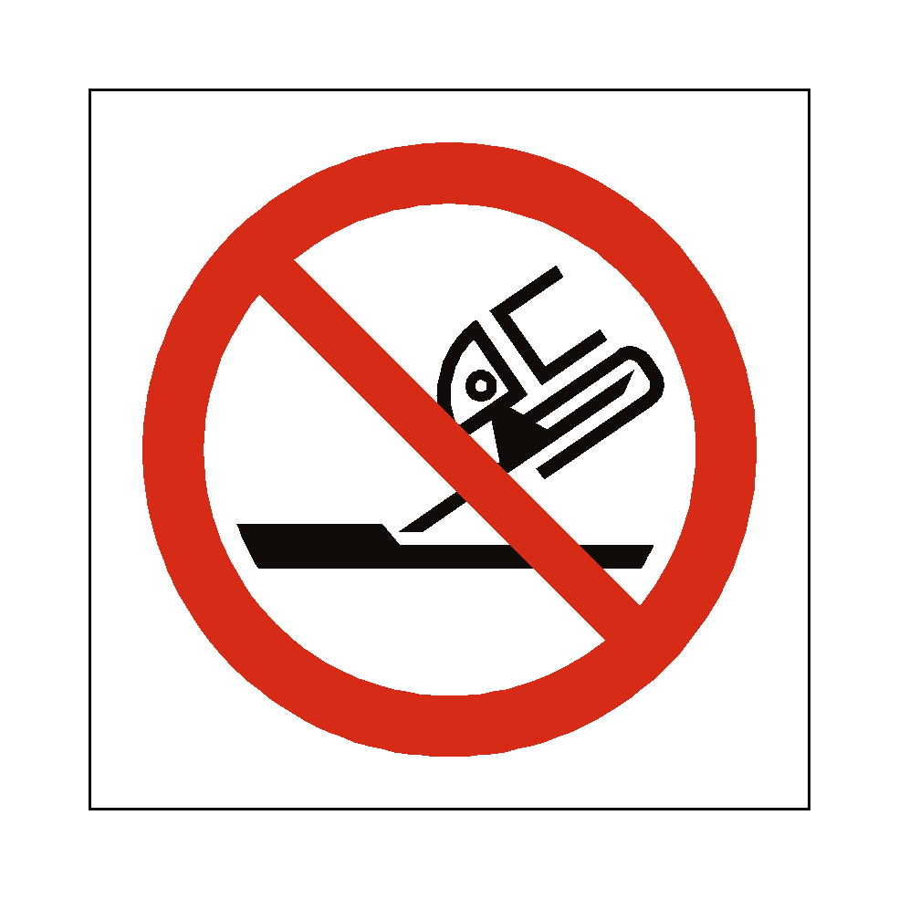 Do Not Use for Face Grinding safety label