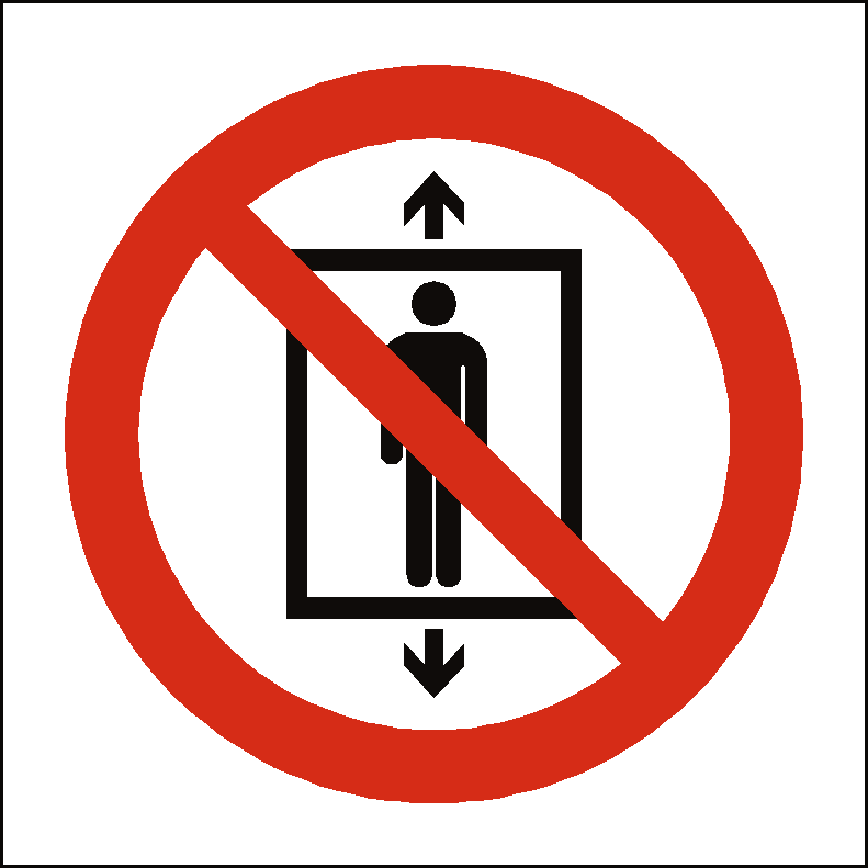 Do Not Use This Lift for People safety label