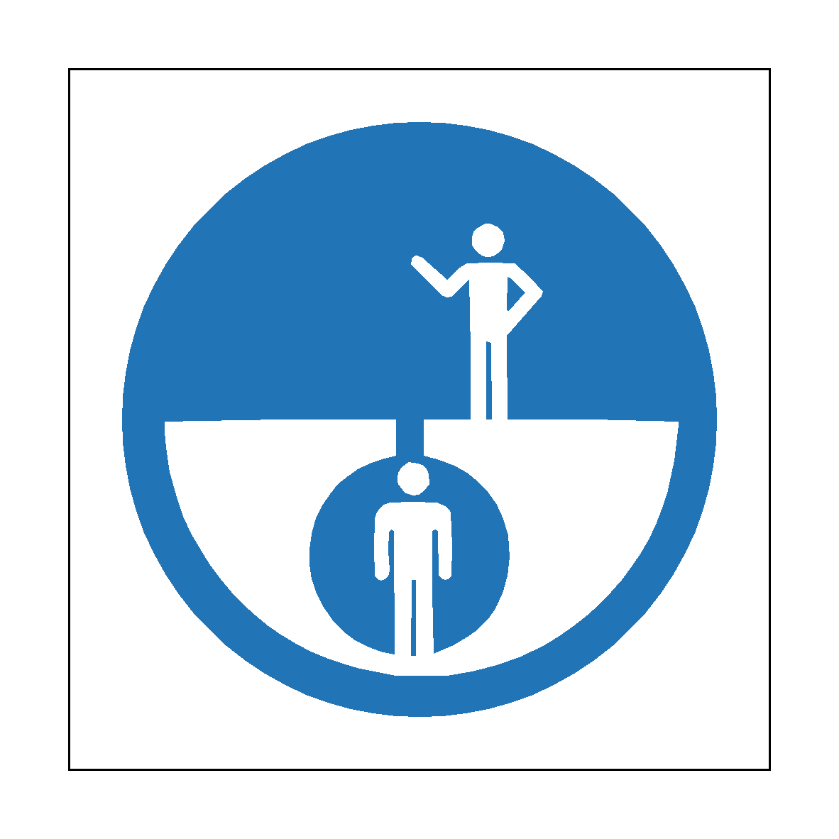 Enter Confined Space with Outside Supervision safety label