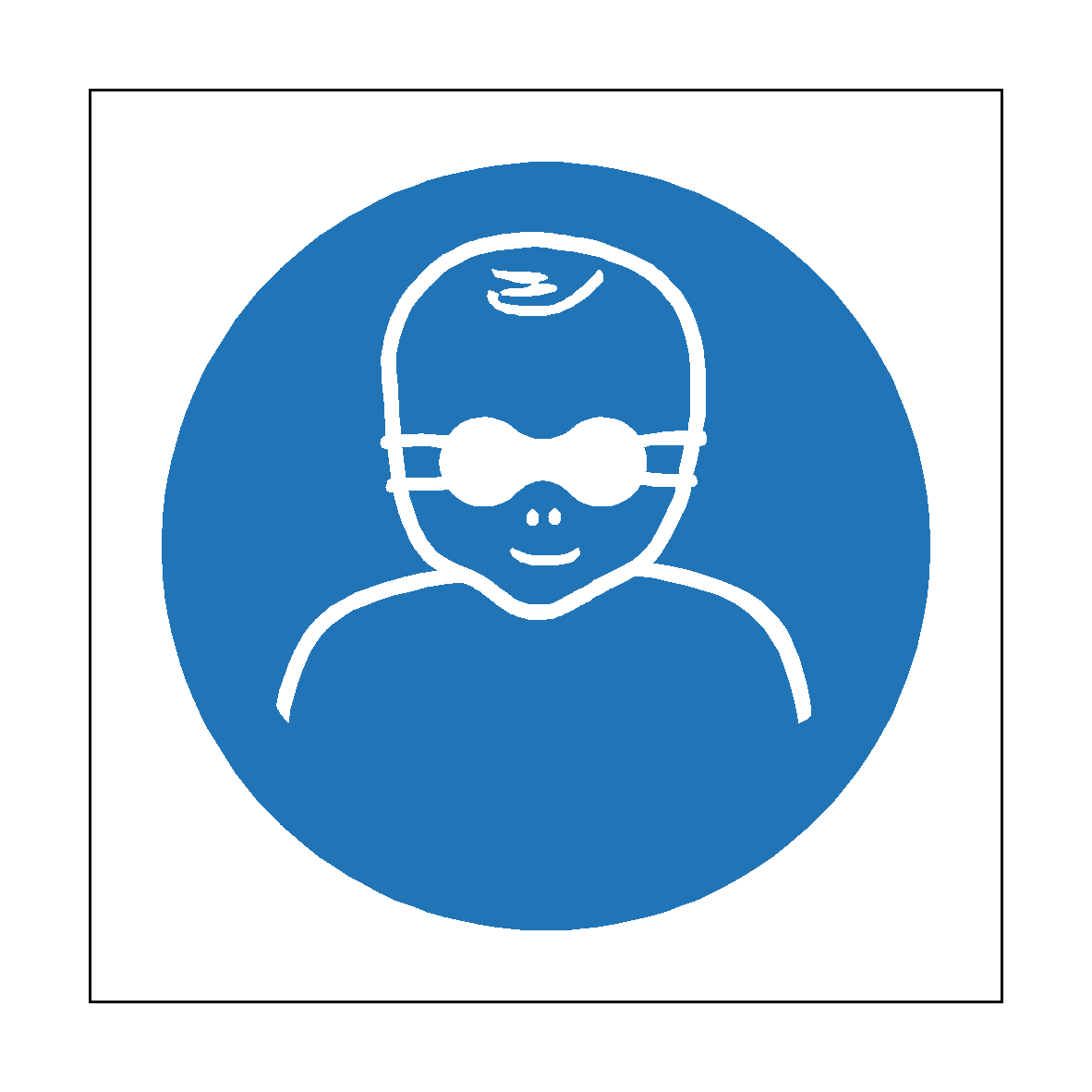 Infant Eye Protection safety label