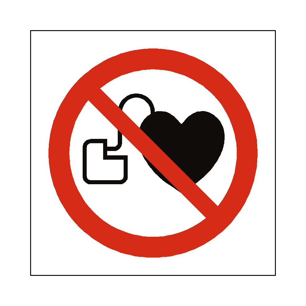 No Cardiac Device safety label