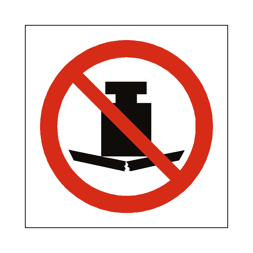 No Heavy Load safety label