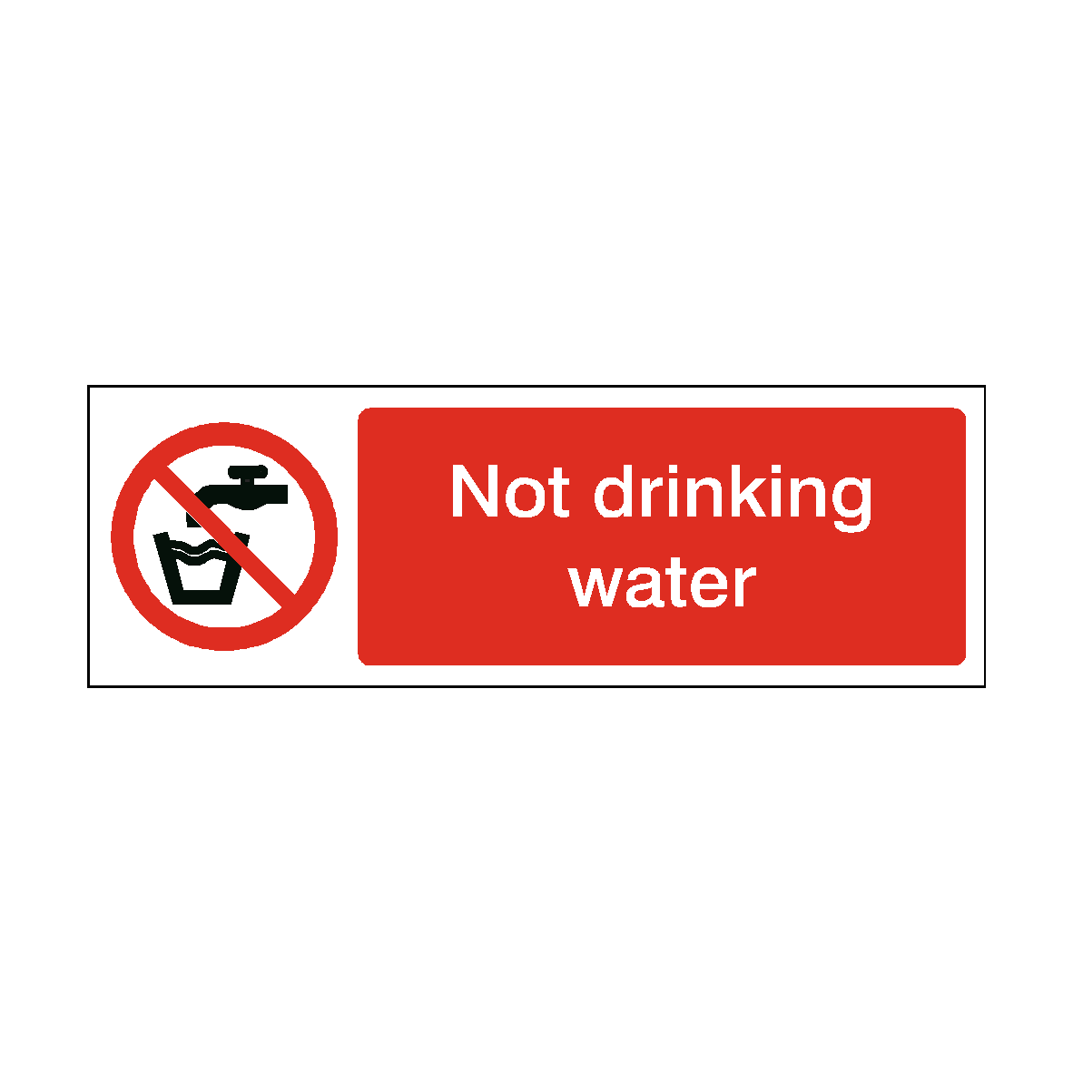 Not Drinking Water Alternate safety label