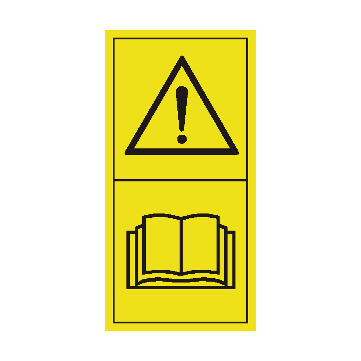 Read Operator's Manual safety label