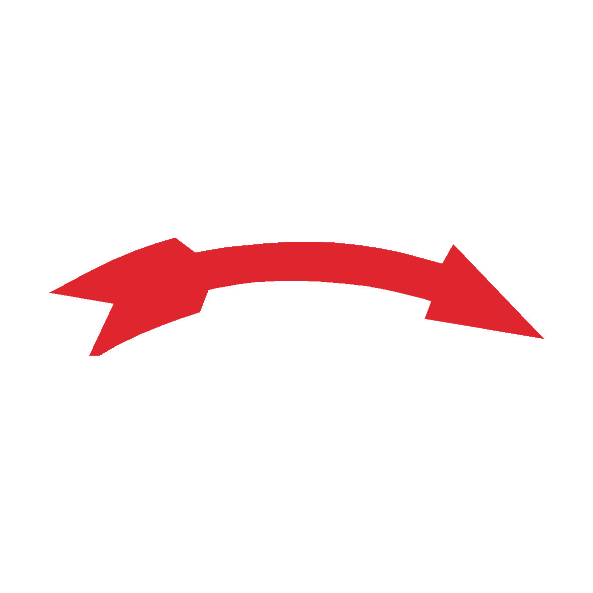 Red Arrow for Agriculture Vehicle safety label