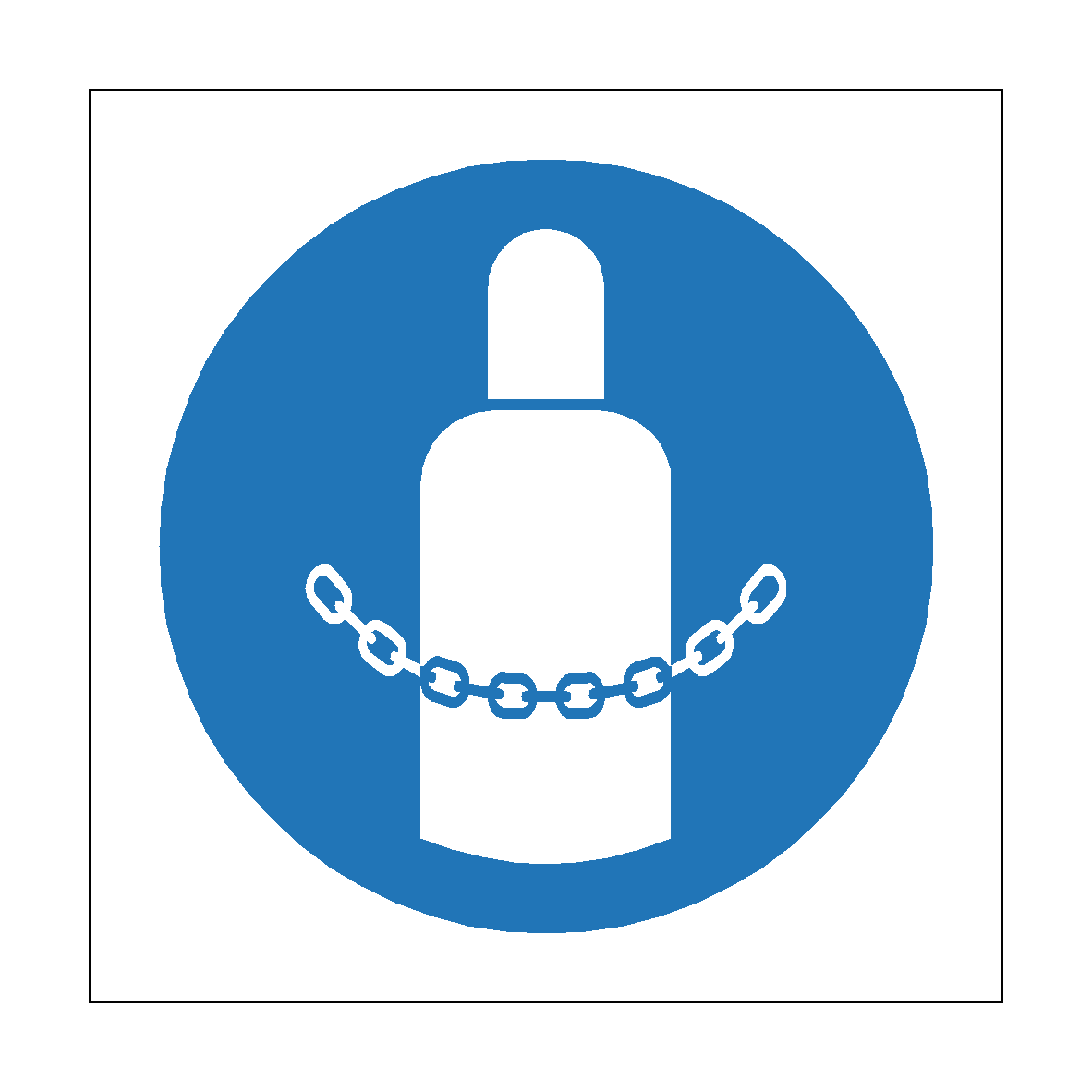 Secure Gas Cylinders safety label