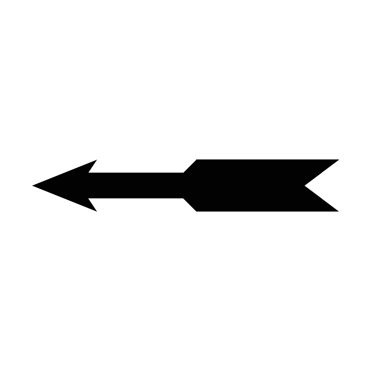 Tractor Equipment Black Arrow safety label