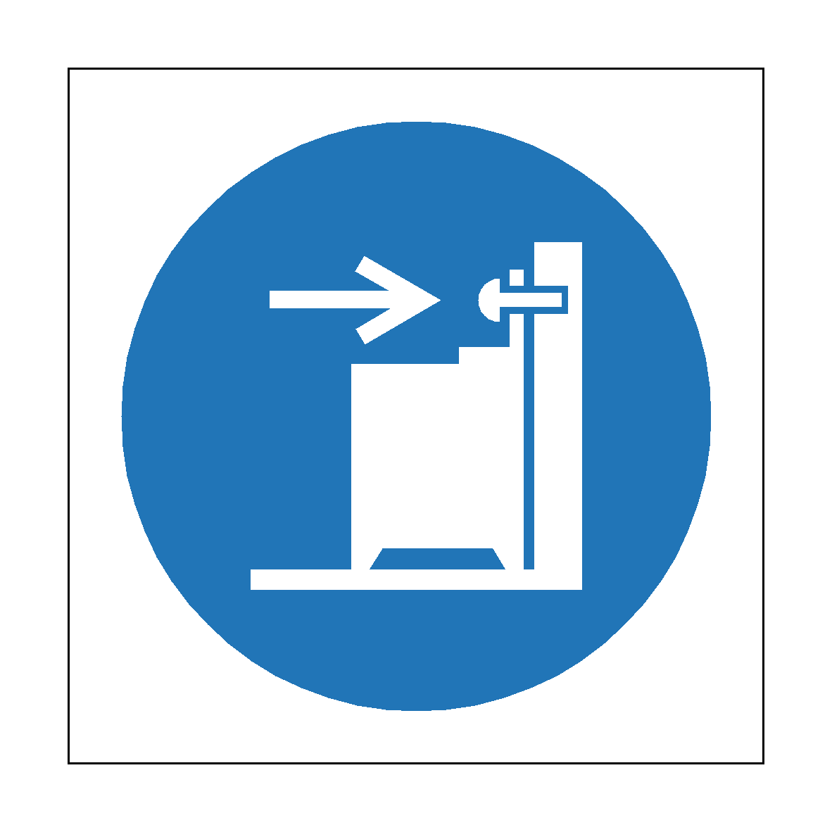 Use Anti Tip Restraints safety label