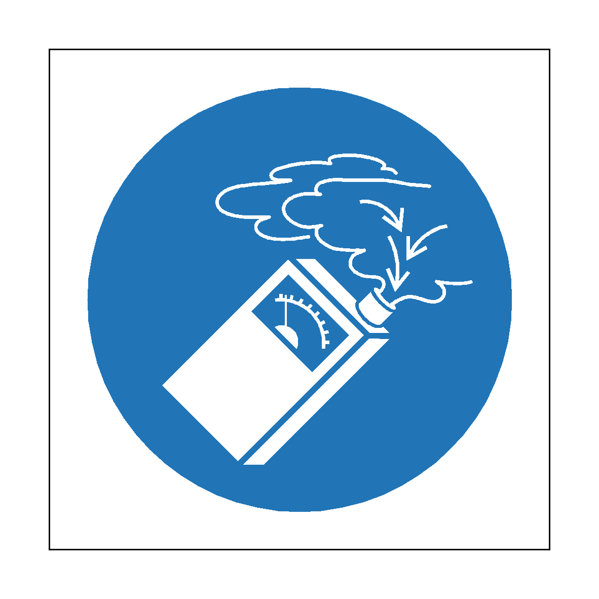 Use Gas Detector safety label
