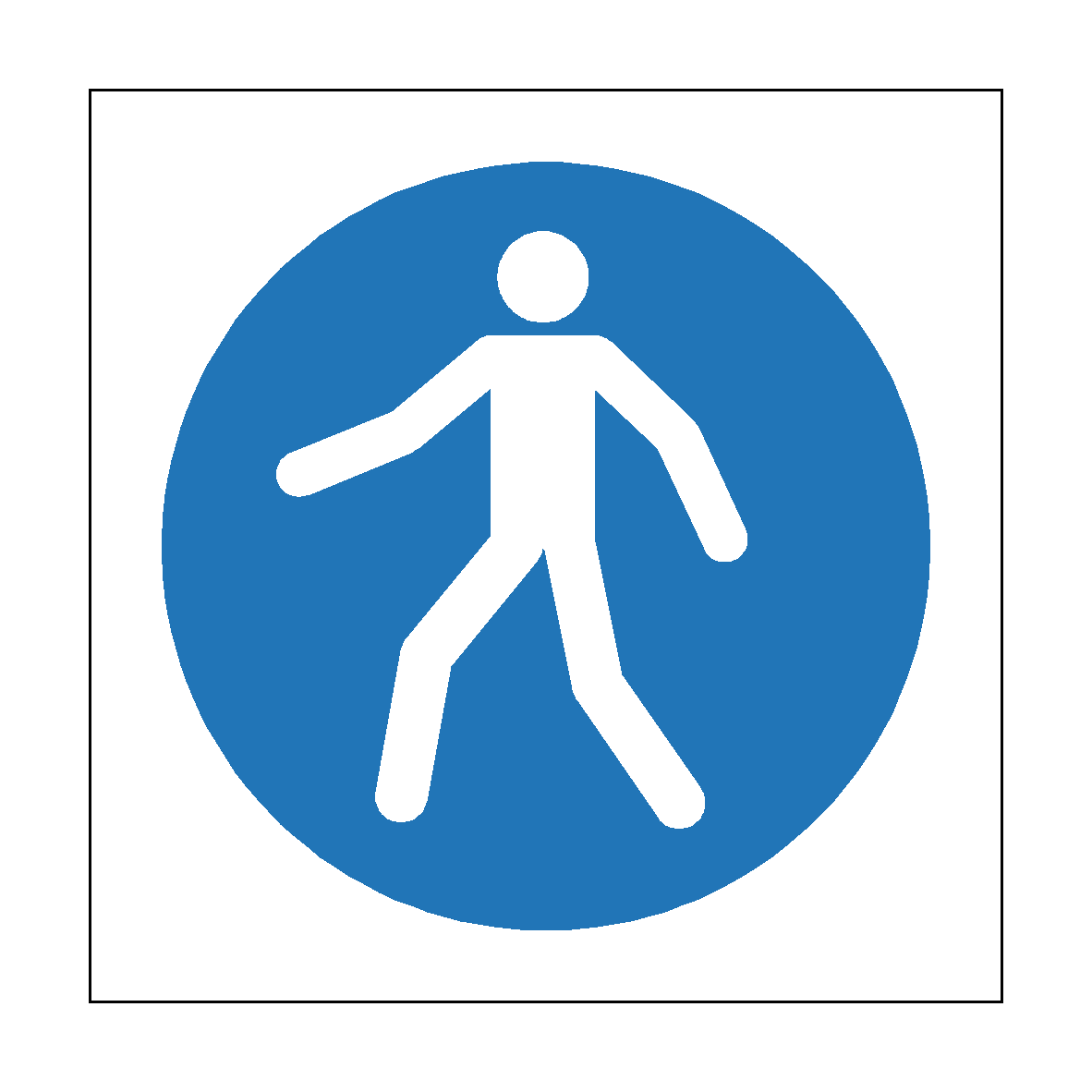 Use Walkway safety label