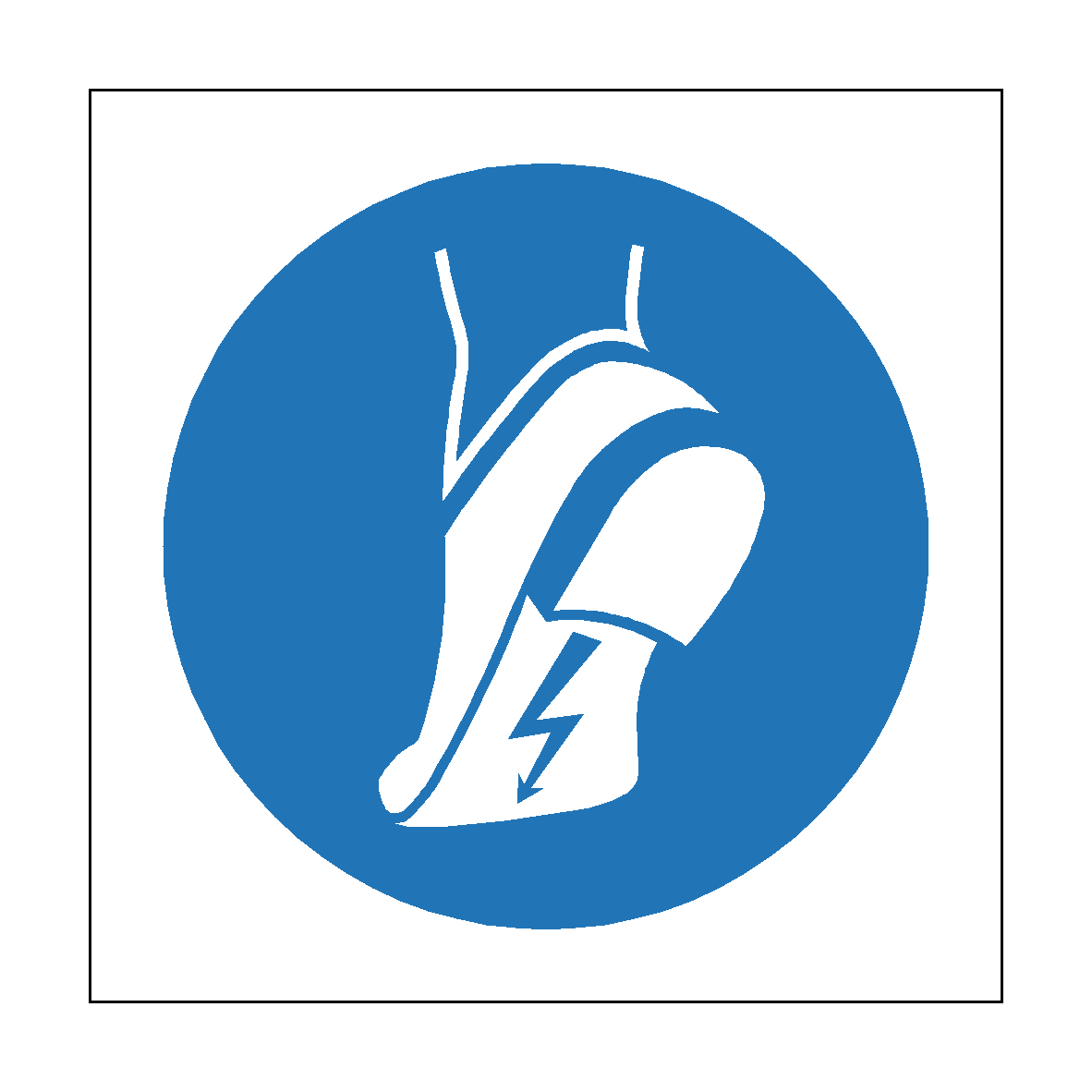 Wear Anti Static Footwear safety label