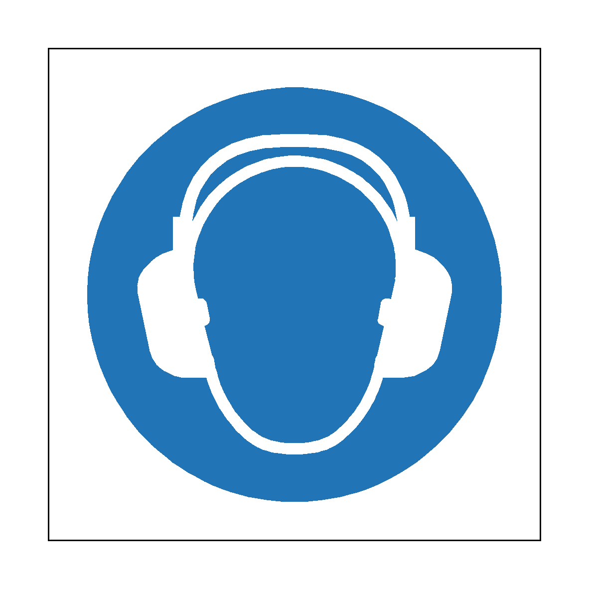 Wear Ear Protection safety label