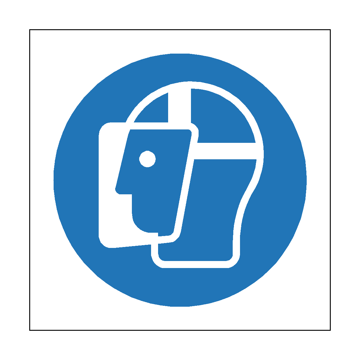 Wear Face Shield safety label