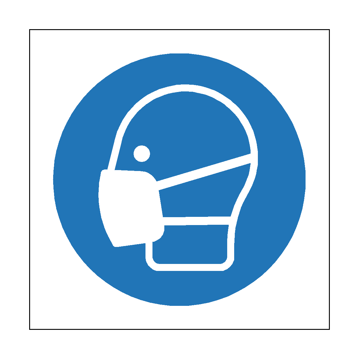 Wear Facemask safety label
