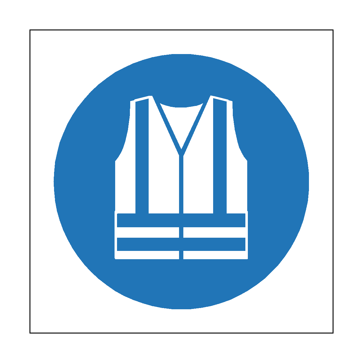 Wear Hi Viz safety label