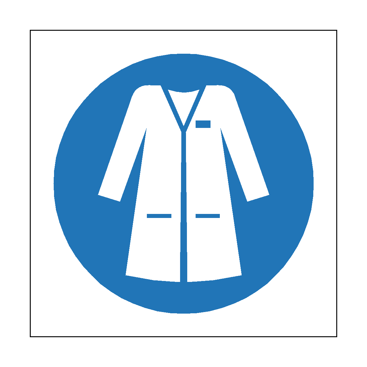 Wear Laboratory Coat safety label