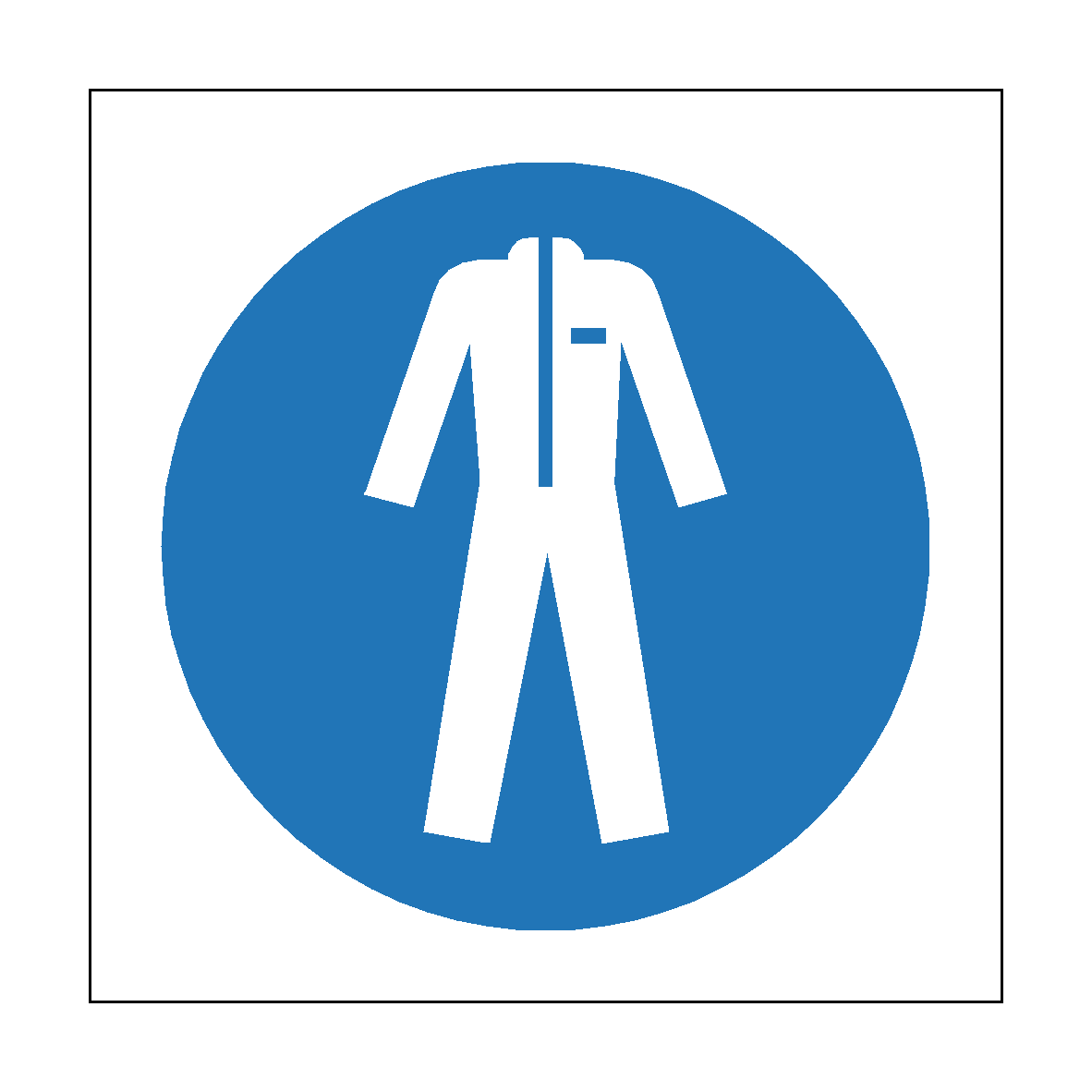 Wear Protective Clothing safety label
