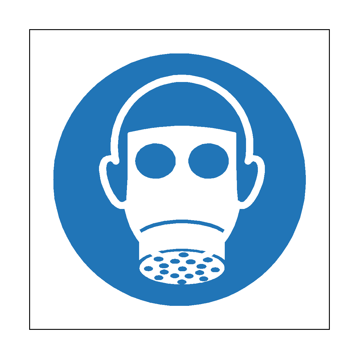 Wear Respiratory Protection safety label