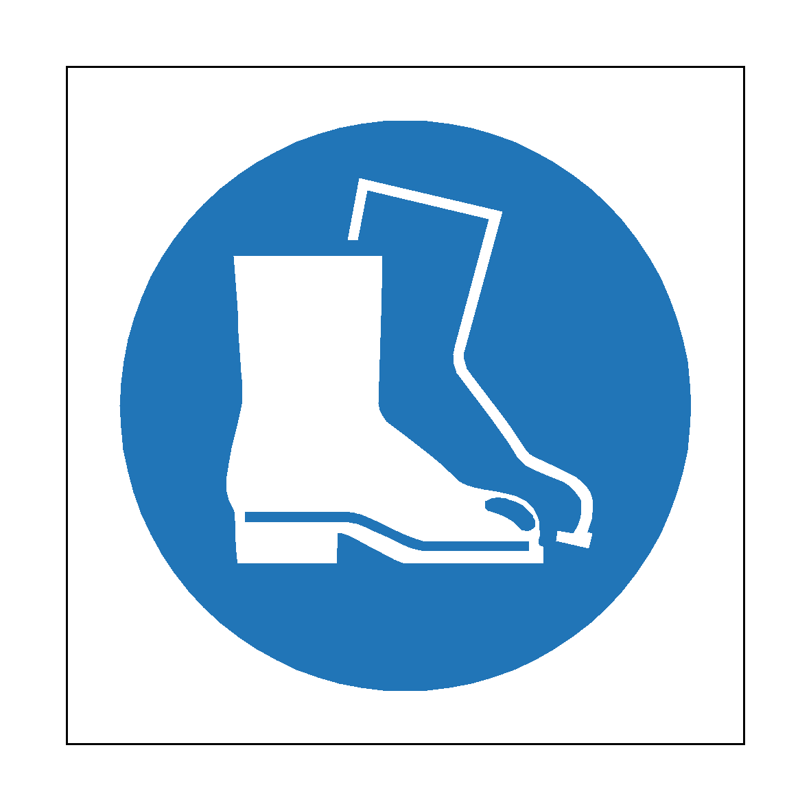 Wear Safety Footwear safety label