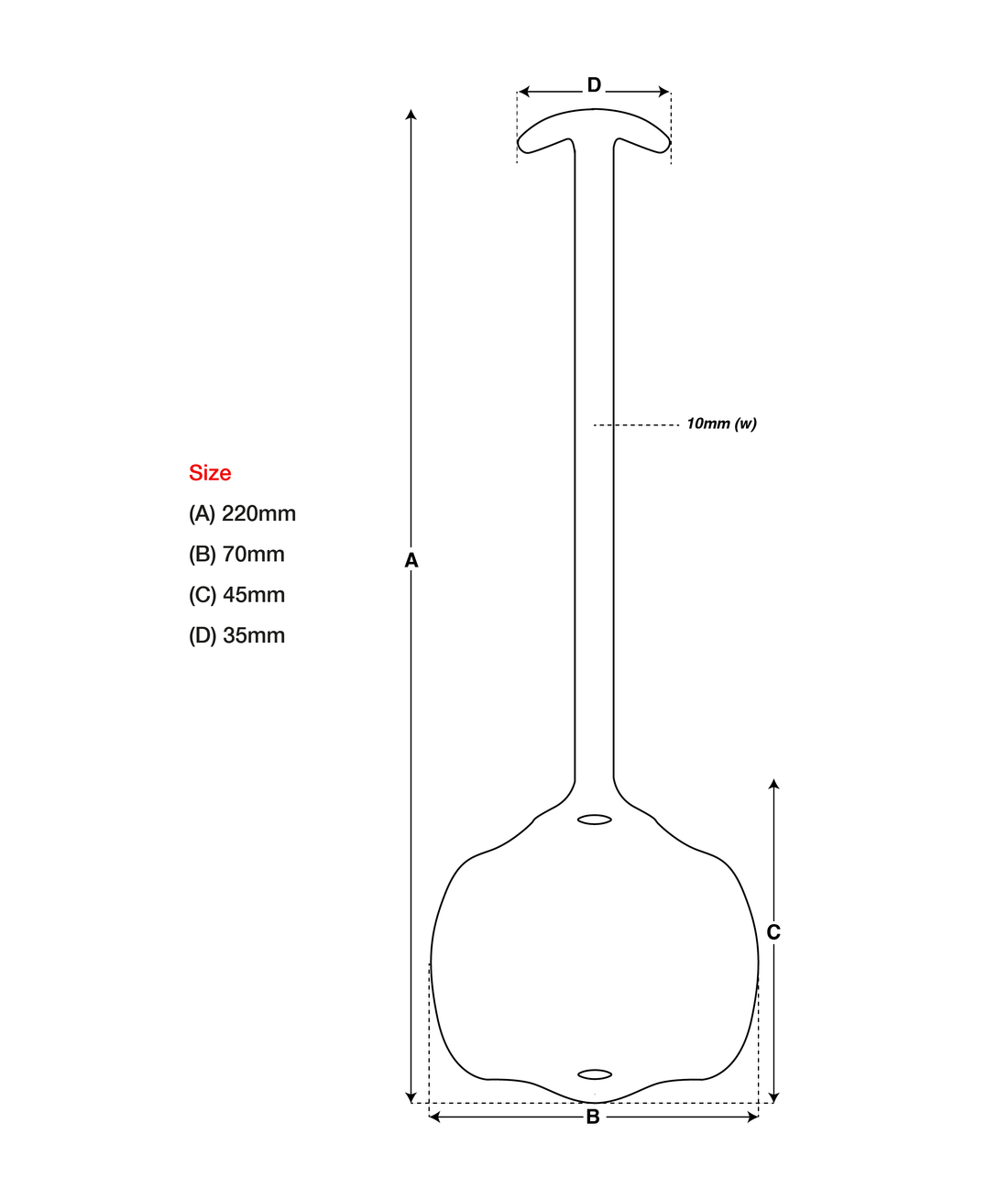 Handy Tag Tall Blank