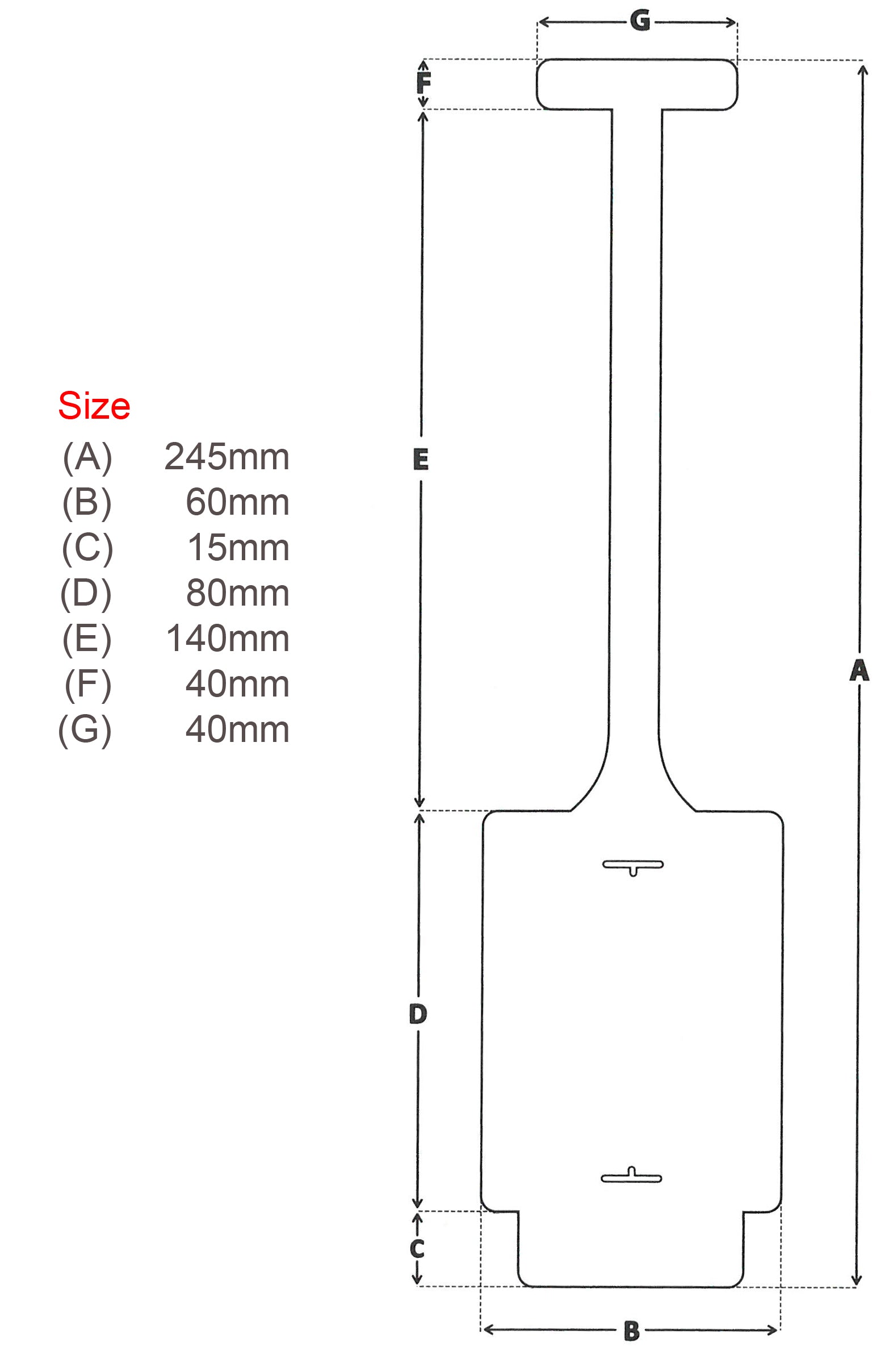 Flexi Tag Blank - Red