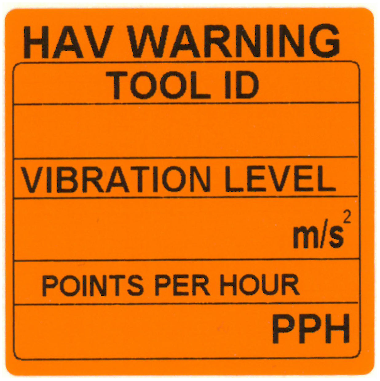 HAV Label Points Per Hour