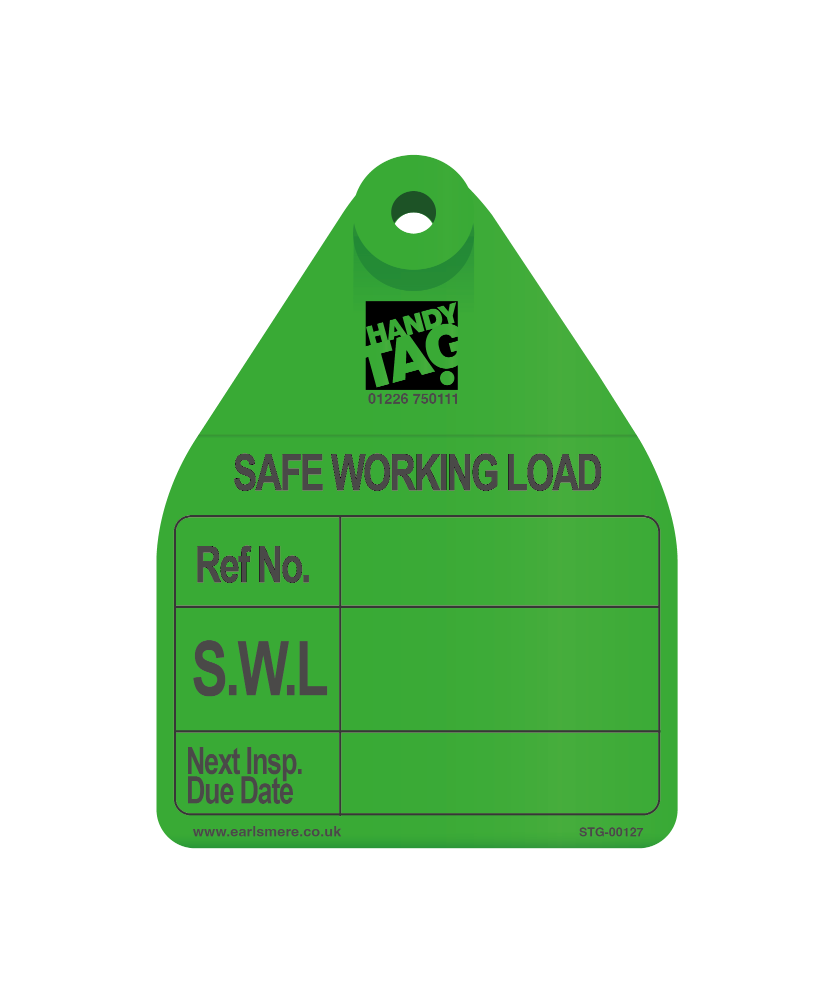 Safe Working Load Tag