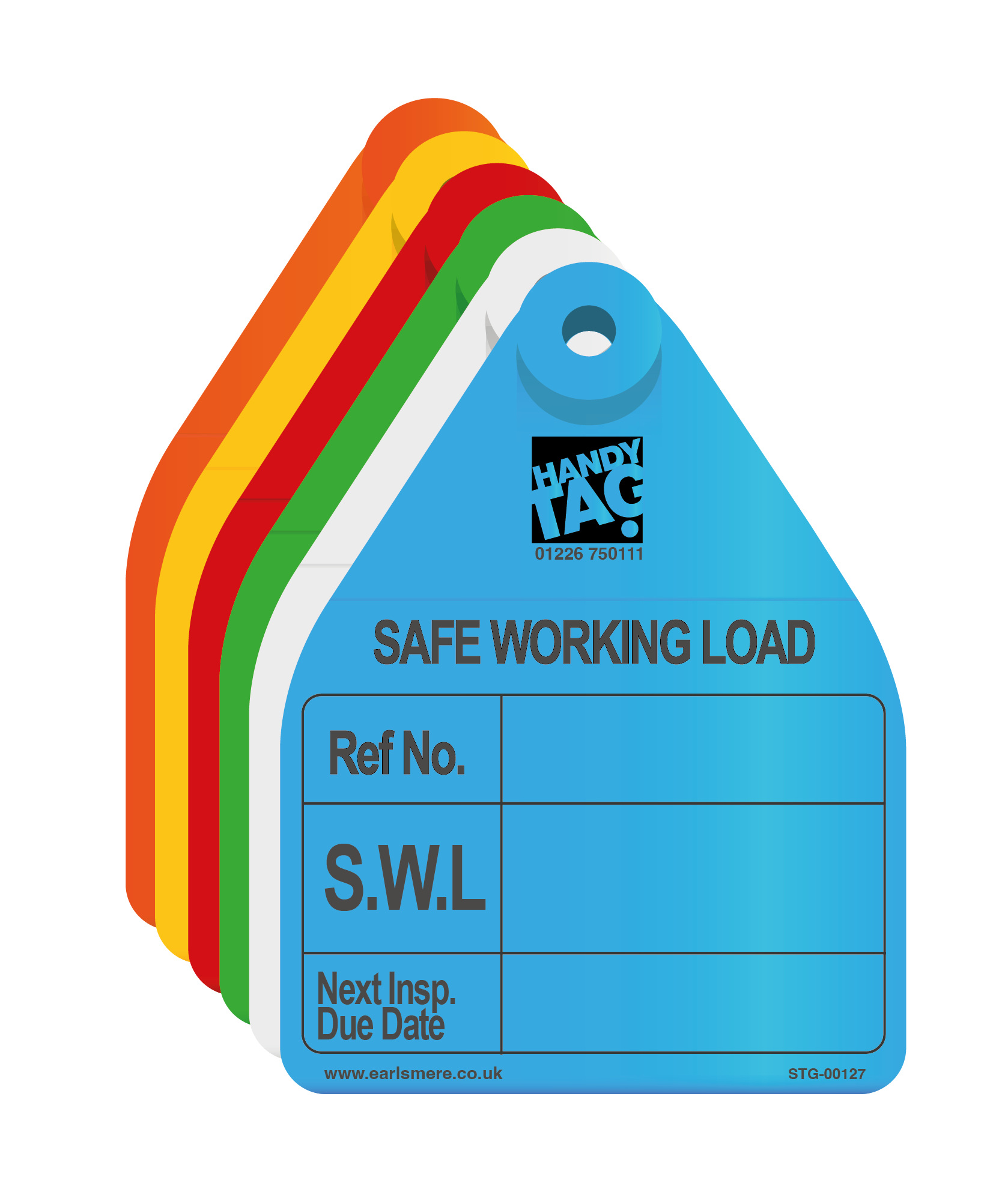 Proof Load Sticker Safe Working Load Tag – Earlsmere Limited