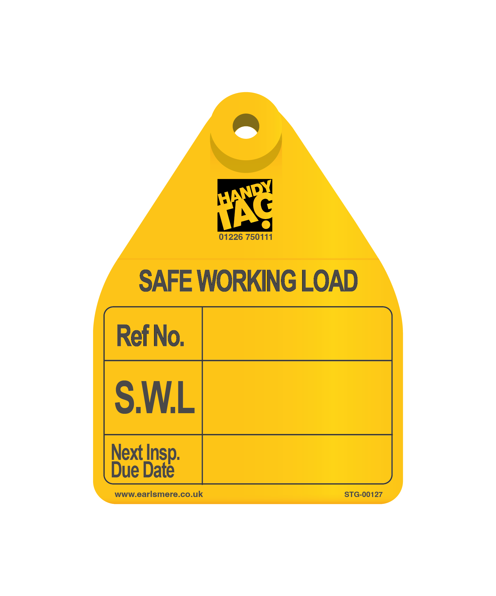 Safe Working Load Tag