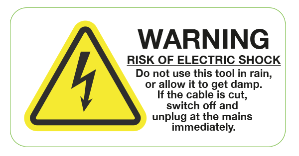 Risk Of Electric Shock Labels