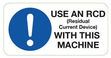 Use An RCD Labels