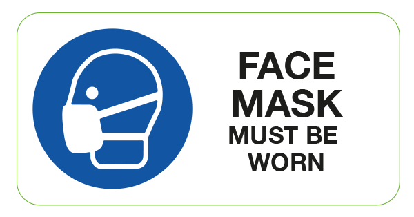 Face Mask Must Be Worn Labels