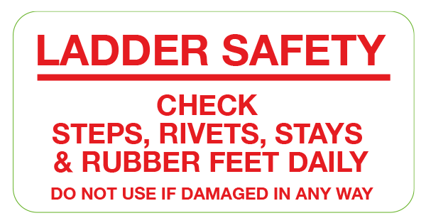 Ladder Safety Labels
