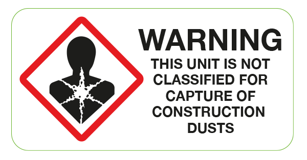 Not Classified for Capture Construction Dust Labels