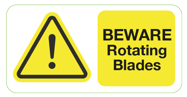 Blades Warning Labels