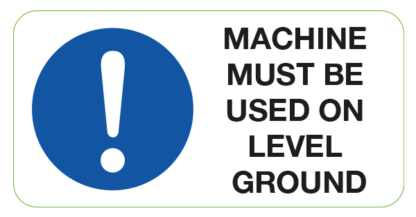 Machine Level Ground Warning Labels