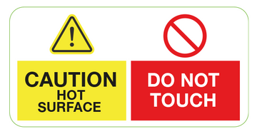 Hot Do Not Touch Labels