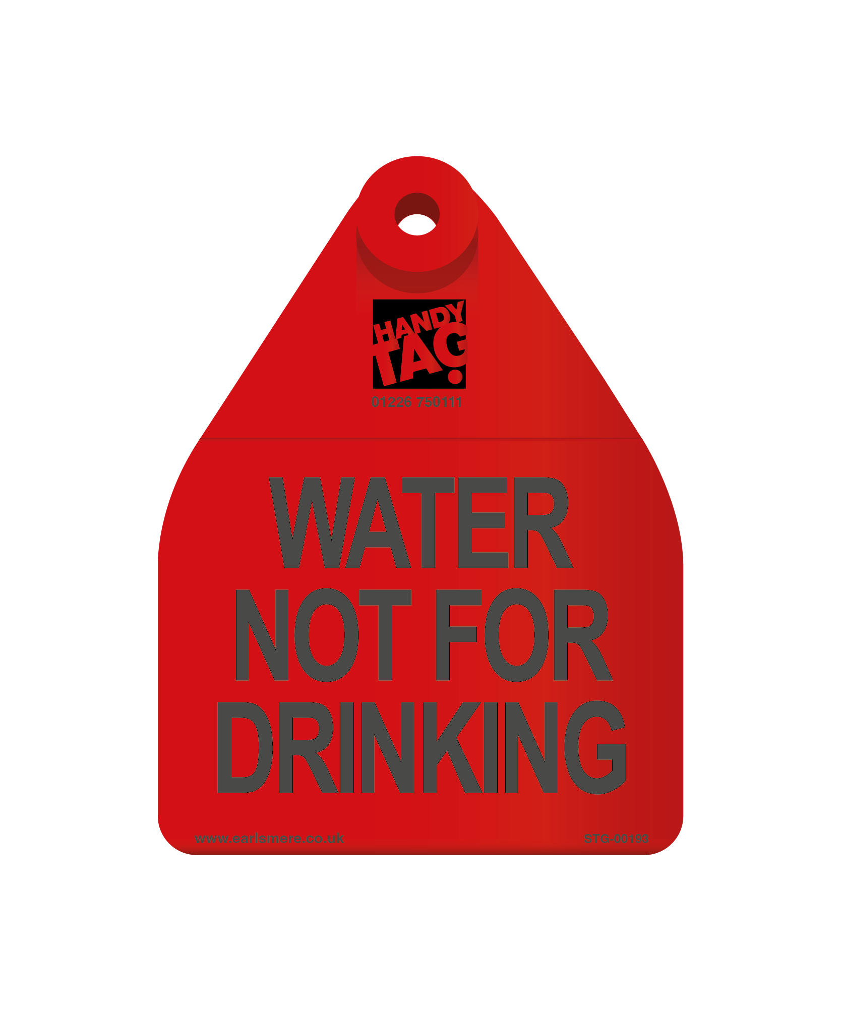 Water Not For Drinking Tag