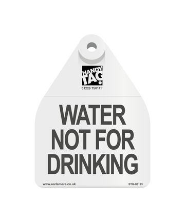 Water Not For Drinking Tag