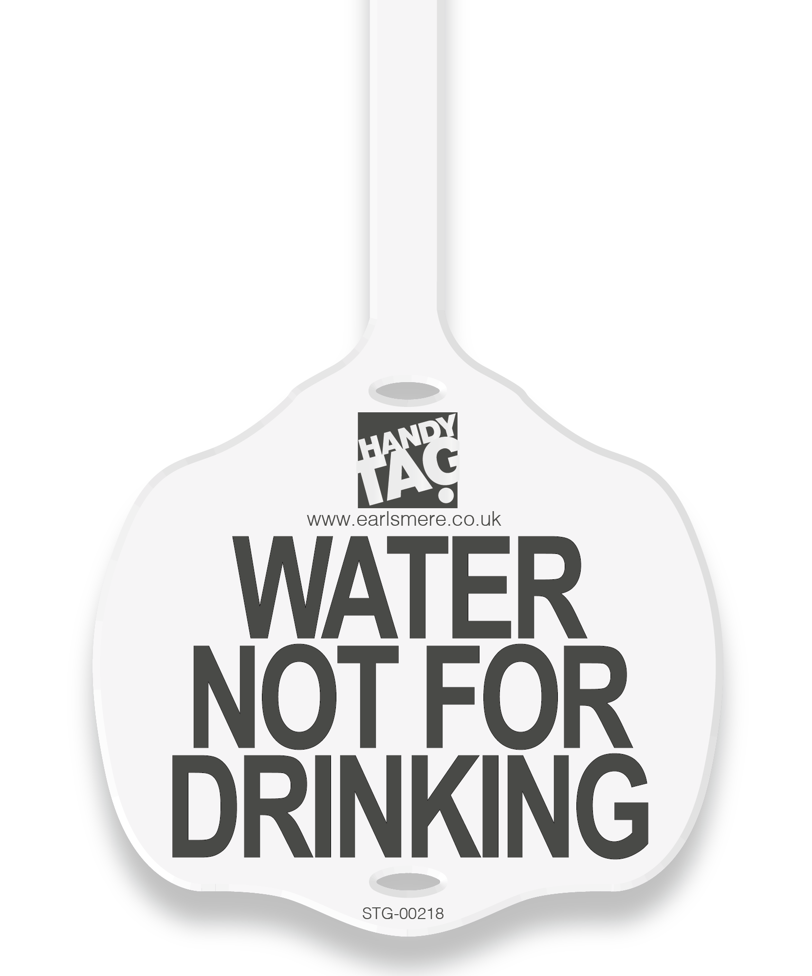 Water Not For Drinking Tag Tall