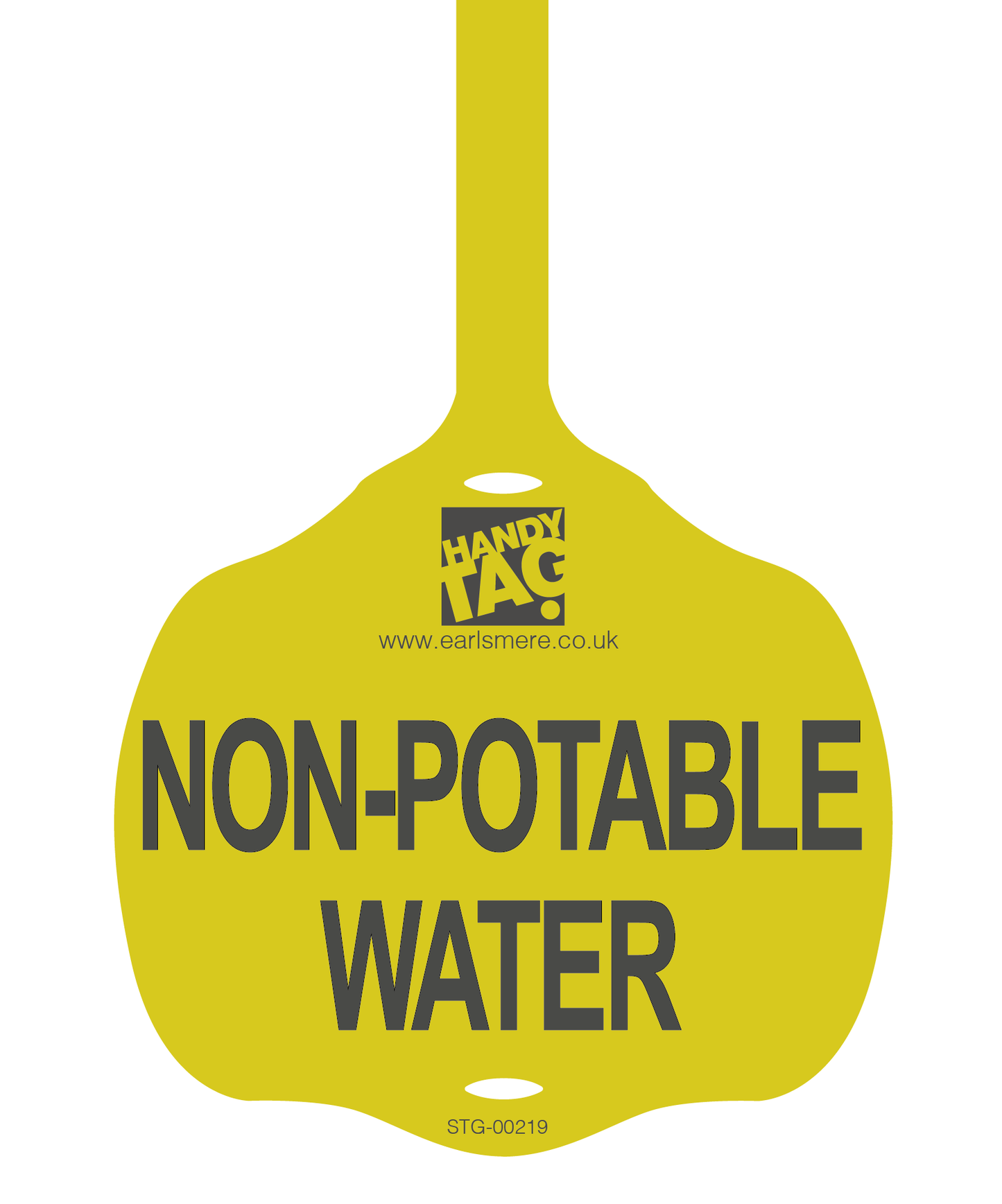 Non Potable Water Tag Tall