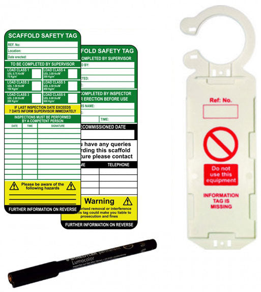 Scaffold Safety Tag Kit