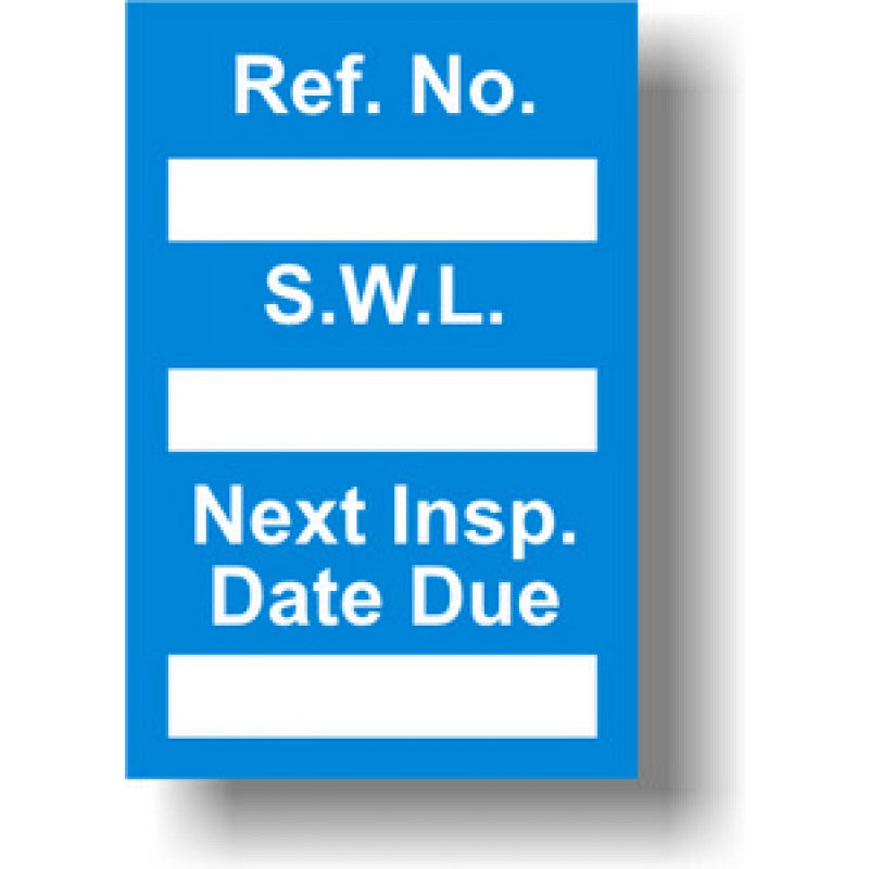 Insert Load Sticker Safe Working Load Inserts (Pack of 20) – Earlsmere Limited